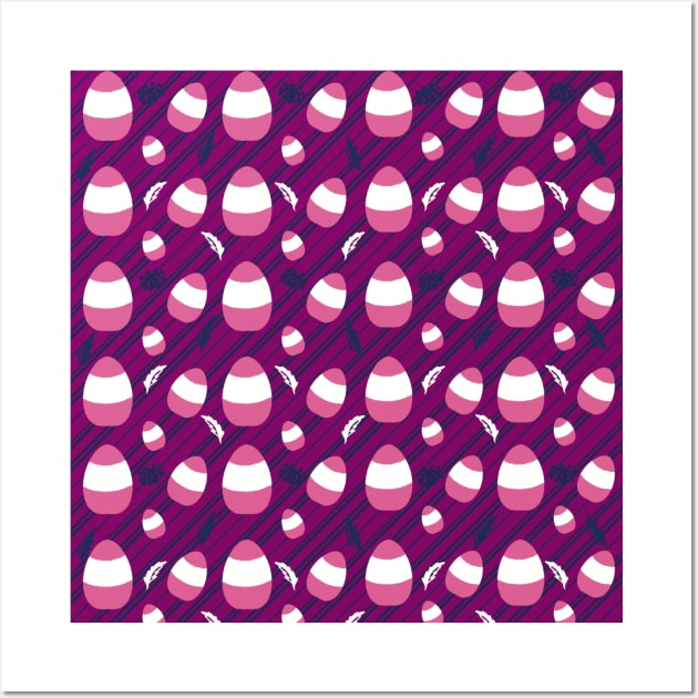 Halloween pink Candy pattern Wall Art by Xatutik-Art